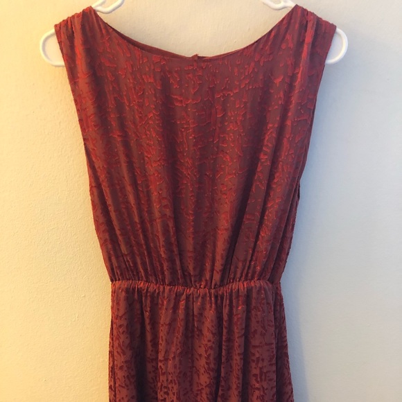 Beautiful red cut velvet mini dress - Picture 3 of 4